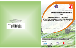 prosiding seminar nasional perteta peran keteknikan pertanian