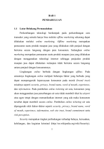 1 BAB 1 PENDAHULUAN 1.1 Latar Belakang Permasalahan