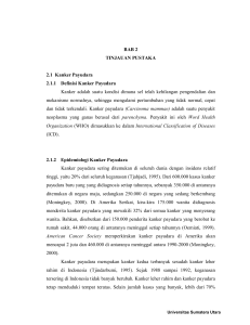 BAB 2 TINJAUAN PUSTAKA 2.1 Kanker Payudara 2.1.1 Definisi