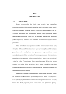 BAB I PENDAHULUAN 1.1. Latar Belakang Kondisi