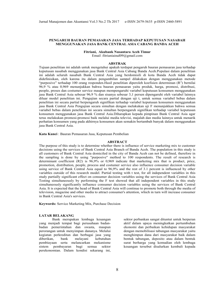 Jurnal Manajemen Dan Akuntansi Vol.3 No.2 Th 2017 E