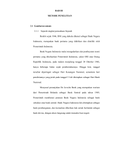 BAB III METODE PENELITIAN 3.1 Gambaran umum 3.1.1 Sejarah