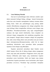 1 BAB 1 PENDAHULUAN 1.1. Latar Belakang Masalah Saat