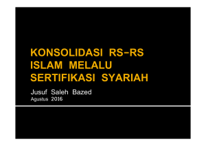 konsolidasi rs -rs islam melalu sertifikasi syariah