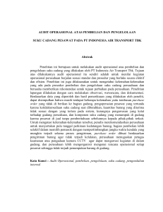 AUDIT OPERASIONAL ATAS PEMBELIAN DAN PENGELOLAAN