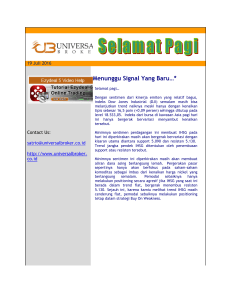 Menunggu Signal Yang Baru… - Universal Broker Indonesia
