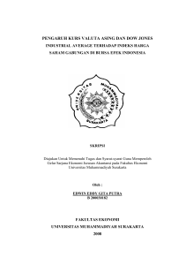pengaruh kurs valuta asing dan dow jones