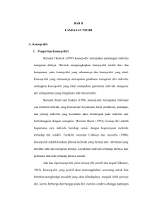 BAB II LANDASAN TEORI A. Konsep-diri 1. Pengertian Konsep