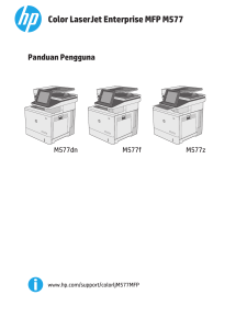 HP Color LaserJet Enterprise MFP M577 User Guide