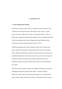 2 I. PENDAHULUAN 1.1 Latar Belakang dan Masalah Tanaman