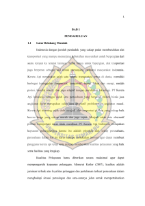 BAB 1 PENDAHULUAN 1.1 Latar Belakang Masalah Indonesia