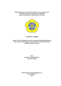 laporan akhir - Politeknik Negeri Sriwijaya