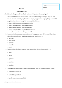 gudangworksheet.wordpress.com BIOLOGI Kelas XII IPA SMA I