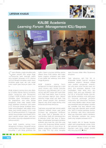 KALBE Academia Learning Forum: Management ICU/Sepsis