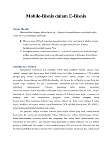 Mobile-Bisnis dalam E-Bisnis