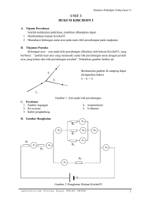 unit 3 hukum kirchoff i