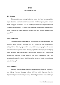 BAB II TINJAUAN PUSTAKA 2.1. Eklamsia Eklamsia didefinisikan