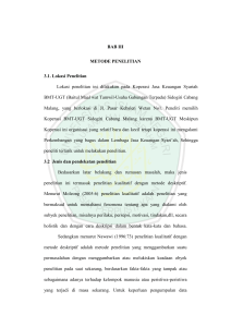 BAB III METODE PENELITIAN 3.1. Lokasi Penelitian Lokasi