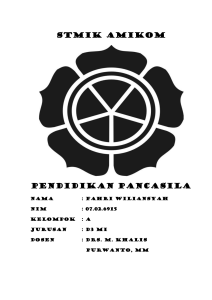 Stmik amikom Pendidikan pancasila