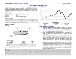 LAPORAN KINERJA BULANAN INVESTRA September 2009