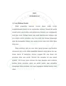 BAB I PENDAHULUAN 1.1. Latar Belakang Masalah Dalam