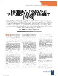 mengenal transaksi `repurchase agreement` (repo)