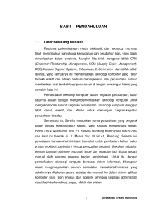 bab i pendahuluan - Repository Maranatha