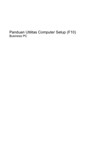 Panduan Utilitas Computer Setup (F10)