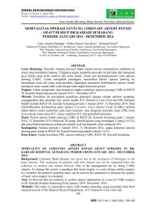 mortalitas operasi jantung coronary artery bypass graft di