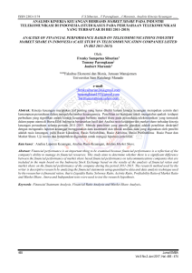 analisis kinerja keuangan berbasis market share pada