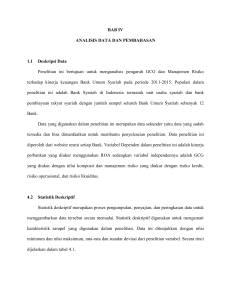 BAB IV ANALISIS DATA DAN PEMBAHASAN 1.1 Deskripsi Data