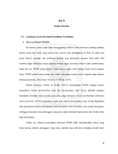 6 Bab II Kajian Pustaka 2.1. Landasan Teori dan Hasil