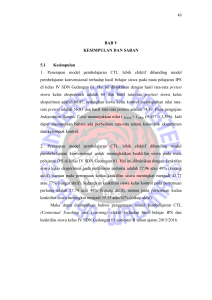 BAB V KESIMPULAN DAN SARAN 5.1 Kesimpulan 1. Penerapan