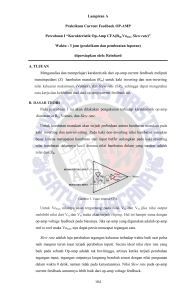 Modul Praktikum Current Feedback Operational Amplifier