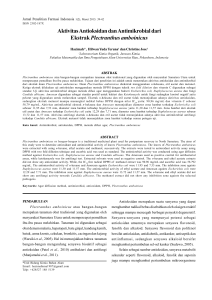 Aktivitas Antioksidan dan Antimikrobial dari