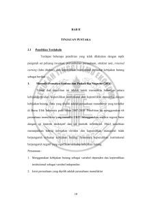 10 BAB II TINJAUAN PUSTAKA 2.1 Penelitian Terdahulu Terdapat