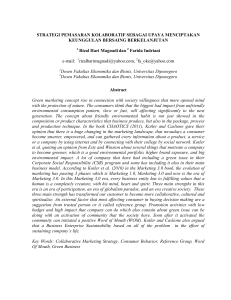 STRATEGI PEMASARAN KOLABORATIF SEBAGAI