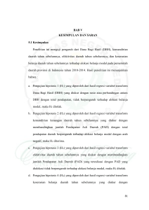 BAB V KESIMPULAN DAN SARAN 5.1 Kesimpulan Penelitian ini