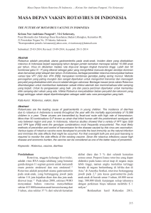 masa depan vaksin rotavirus di indonesia