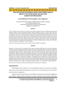 analisis sistem informasi akuntansi pembelanjaan kredit pada kpri