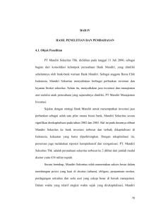 BAB IV HASIL PENELITIAN DAN PEMBAHASAN 4.1. Objek