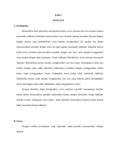 BAB V PENUTUP A. Kesimpulan Berdasarkan hasil penelitian