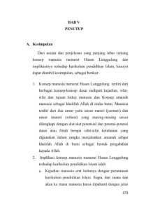 173 BAB V PENUTUP A. Kesimpulan Dari uraian dan penjelasan