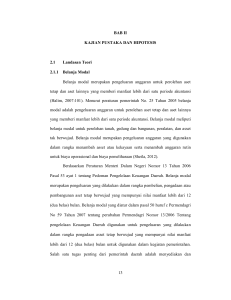 13 BAB II KAJIAN PUSTAKA DAN HIPOTESIS 2.1 Landasan Teori