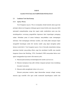 11 BAB II KAJIAN PUSTAKA DAN HIPOTESIS PENELITIAN 2.1