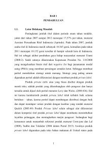 1 BAB 1 PENDAHULUAN 1.1. Latar Belakang Masalah Peningkatan