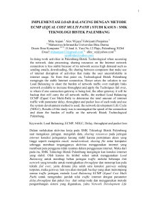 implementasi load balancing dengan metode ecmp (equal cost multi