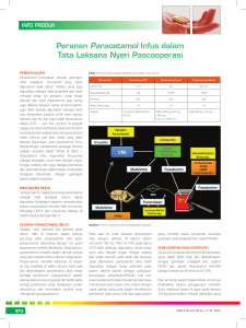 Peranan Paracetamol Infus dalam Tata Laksana Nyeri