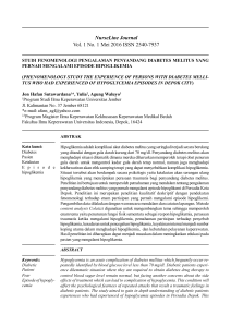 NurseLine Journal Vol. 1 No. 1 Mei 2016 ISSN 2540