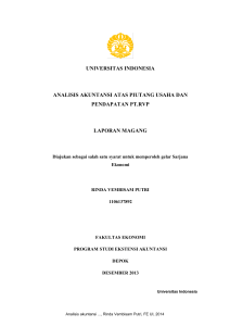 universitas indonesia analisis akuntansi atas piutang usaha dan